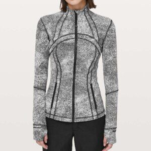 Lululemon Define Jacket Luon Spray Jacquard White Black